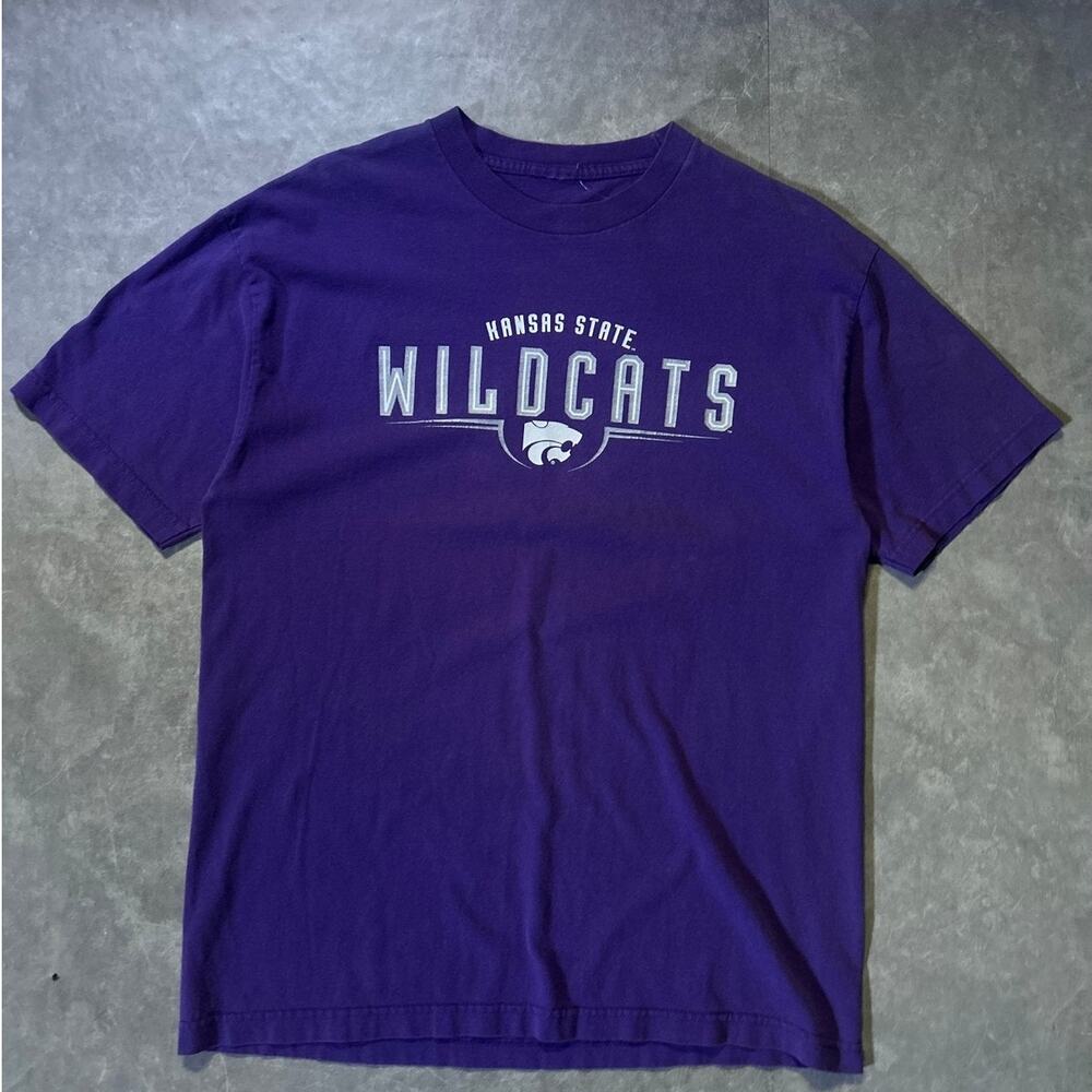90's Vintage Kansas State Wildcats Purple T-Shirt -M